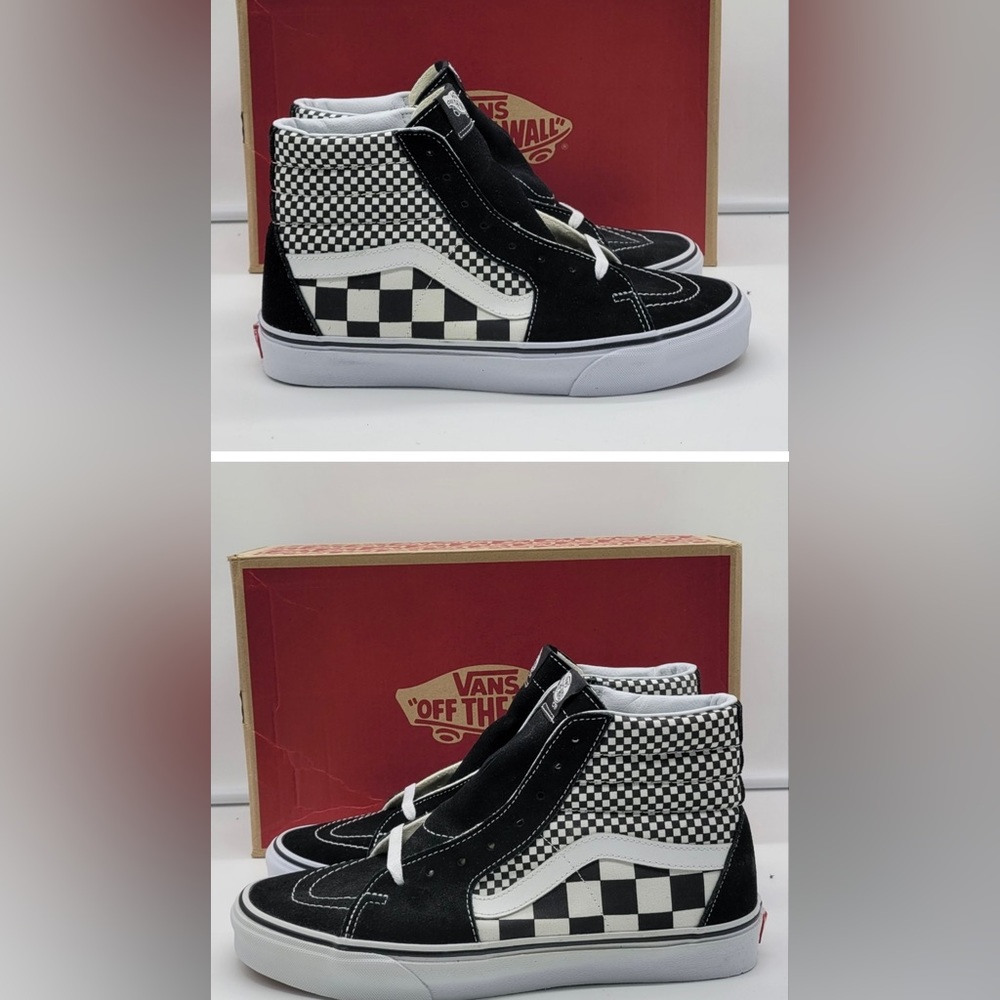 Van Ski8-Hi (mix checker) black/true